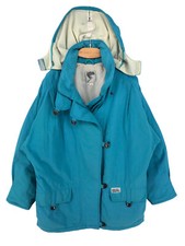 Vintage SCHOFFEL Damen Gore-Tex Kapuzenjacke Mantel Größe XL - 44