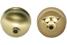 Baldachin 80x39 Messing Kugelform unbehandelt o. poliert für Rohr Ø 10mm Lampe