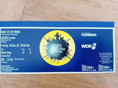 Night the proms 2026 - of,