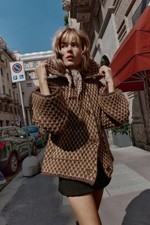 Zara Oversize Knit Jacket mink