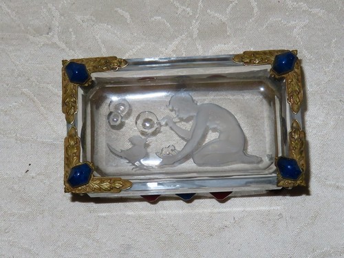 Art deco glasnadel - art,