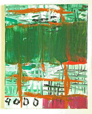 DER KÜNSTLER "4000"  handsign UNIKAT / Lwd 2006 OFFENE STRUKTUR + VERBORGENES !!