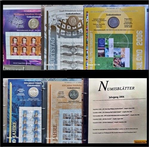 Numisblätter jahr 2006 - jahr-,