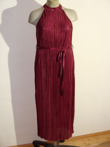 Plisseefalten kleid satin - plisseefalten,