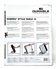Durable Tisch-Sichttafelsystem Sherpa Table 10 mit 10 Sichttafeln Schwarz 585501