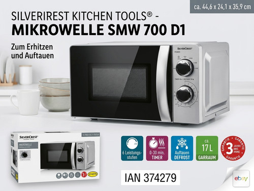 Silvercrest mikrowelle smw - silvercrest®,