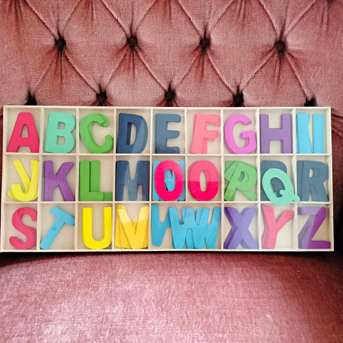 Holz alphabet lernspiel - alphabet, lesen
