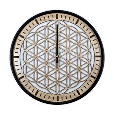 Wanduhr mit Metallring und