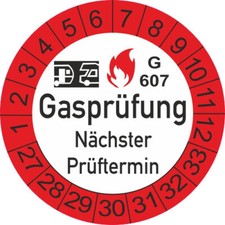 Gasprüfung  G607  Wohnwagen