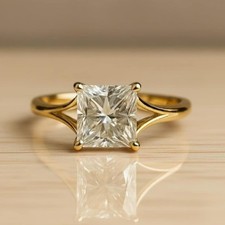 1 Karat Moissanit Quadrat