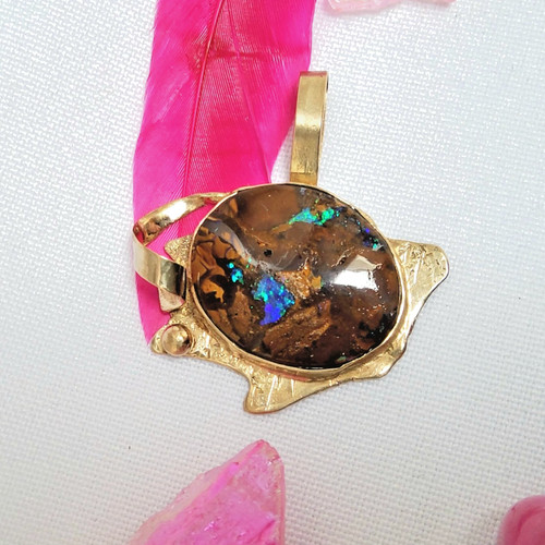 Wertvoller xxl boulder opal - wertvoller, xxl-boulder-opal