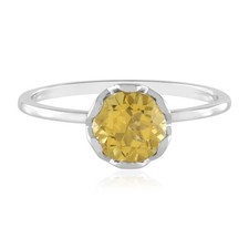 Goldberyll Weißgold Ring