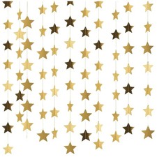 Glitzer Stern Girlande Papier