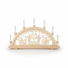 Holz-Schwibbogen Lichterbogen