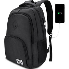 Rucksack Herren Damen Schulrucksack Uni Arbeit Laptop 15.6 Zoll