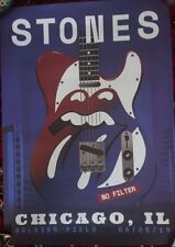 Rolling Stones Poster Kunstdruck Papier No Filter Tour Chicago Konzert 2019