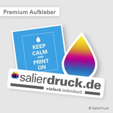 Aufkleber drucken - Premiumaufkleber - lange Haltbarkeit - individueller Druck