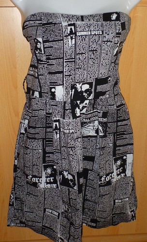 Trägerloses sommerkleid - trägerloses,