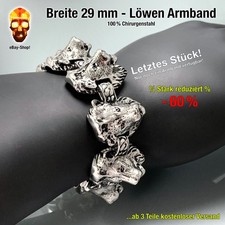 1 Löwen Armband Edelstahl
