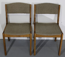 2x Stuhl Antik Mid Century 70er Danish Design Erik Buch Vintage Holz Stühle