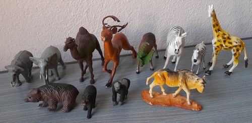 Tiere gummi hartplastik lot - hartplastik,