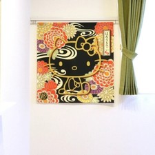 MADE IN JAPAN Noren Vorhang - Hello Kitty Traditional YUZEN Home Wall Decor Gift