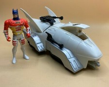 Batmobil - weiss Kenner 1994 + Figur Batmann