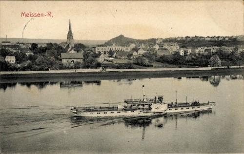 Meißen der elbe - an,