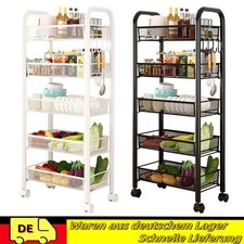 5-stöckiger Aufbewahrungswagen Allzweckwagen Rollwagen Küchenwagen Servierwagen