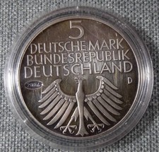 Münze in Münzkapsel Germanisches Museum 5 Deutsche Mark 2004 D