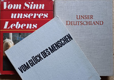 3 x Jugendweihebuch Auszeichnung Bücher DDR Vom Glück des Menschen Fotos Buch