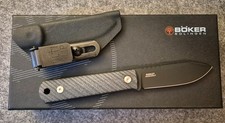 Böker BFF Packlite Allblack, EDC, Ulticlip, Micarta, Kydex, MagnaCut, Neck Knife