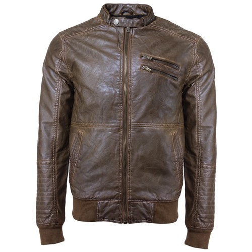 Solid herren kunstlederjacke - !solid,