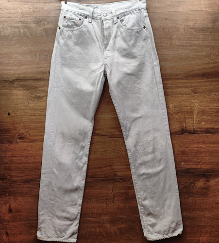 Vintage levi 501 white denim - white,