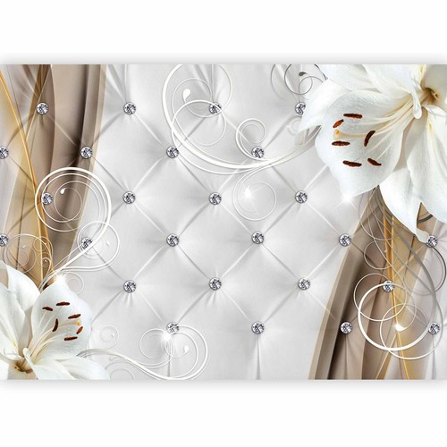 Blumen lilien lederoptik - lilien,