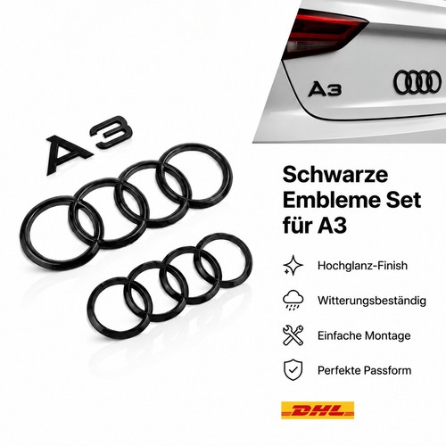 Für audi emblem - audi, ringe
