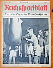 Reichssportblatt, 1. Jahrgang, Nr. 9, 15. 4. 1934