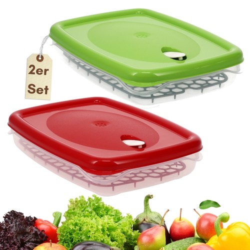 2er set frischhaltedosen mit - set,