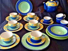 Keramik buntes Teeservice