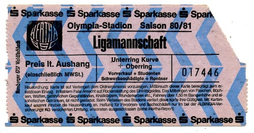 Ticket pokal hertha bsc - hertha, berlin