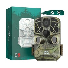 COOAU Wildkamera 24MP 4K mit App Handyübertragung WLAN PIR Jagdkamera Nachtsicht