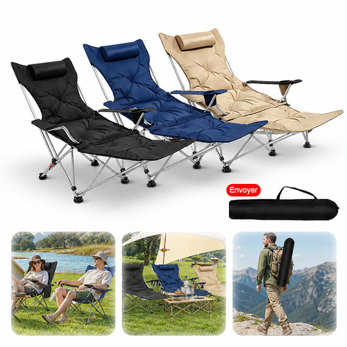 Bequemer campingstuhl faltbar - campingstuhl,