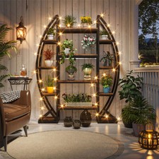 Blumentreppe XXL Pflanzentreppe Blumenständer Pflanzen Regal Blumenregal 177 cm