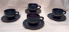 4 Kaffeetassen mit Unterteller