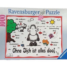 Ravensburger 1000T Puzzle No.153213 OVP Sheepworld Ohne dich ist alles doof 😄😄