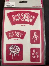Efco Stencils Selbsthaftend Rosen Schablone Gebraucht