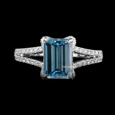 14K Weißgold Diamant Ring