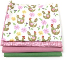 Stoffpaket Hühner Uni  Dotty