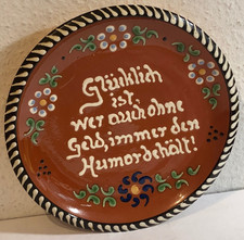 Keramik Wandteller Ton