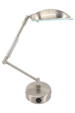 WOFI LEUCHTEN Tischleuchte 47100164 Modern Silber Edelstahl 55cm